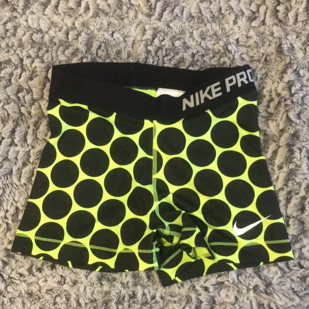 Lime green Nike pro shorts - brand new